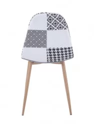 Стул Валенсия пэчворк Черно-белый