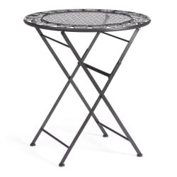 Стол Patio (PL08-11139) стальной сплав, черный, 70х75 см