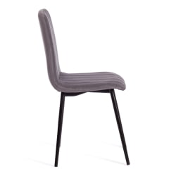 Стул ARC ARC Велюр/металл , 46 х 52 х 88 см, темно-серый/черный