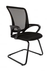 Кресло для посетителей CHAIRMAN 969 В (V) сетка черная/ткань черная