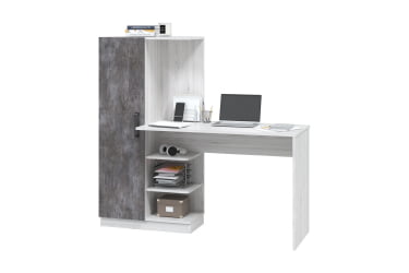 Компьютерный стол Оливер Уни (Софт), ясень анкор светлый/камень темный с ФП