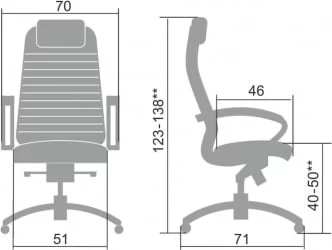 Кресло руководителя Samurai KL-1.04 Бежевый