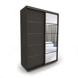 Шкаф-купе в коридор Акцент-Квадро Д 1200х600  Венге/Бронза