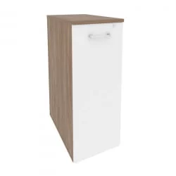 Тумба высокая выдвижная приставная / опорная ONIX O.VTPO-7 Дуб Аризона/Белый