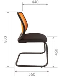 Кресло для посетителей Chairman 699V Серый