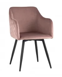 Стул Ника вращающийся велюр Пыльно-розовый