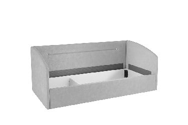 Односпальная кровать с подъемным механизмом Альба (Софа) КМ.S-16 персик (велюр)