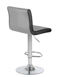 Стул барный DOBRIN CANDY (светло-серый-черный) 2 шт