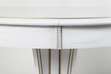 Стол деревянный Орион-5 (d1000) тон 1 с золотой патиной