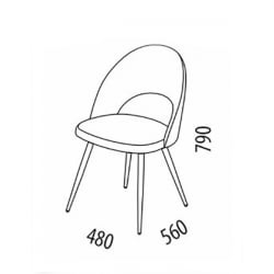 Стул Статус Десерт коричневый