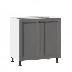 Тумба кухонная 800 Амели-3 ЛД 299.060.000.009 Белый Оникс серый