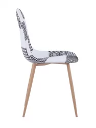 Стул Валенсия пэчворк Черно-белый