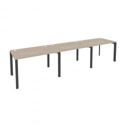 Рабочая станция на П-образном м/к ONIX O.MP-RS-3.2.8 Дуб Аттик/Антрацит