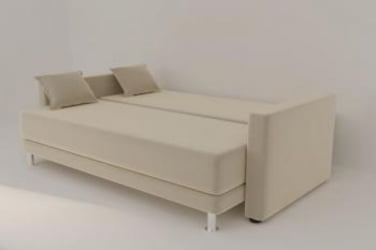 Диван прямой Сальтвик (Berhouse) Цвет фасада: Серый велюр; Тип: Прямой; Материал фасада: Металл/Велюр