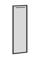 Дверь шкафа левая EDIS EDRG 42-1L Бронза тонированная серая Черный