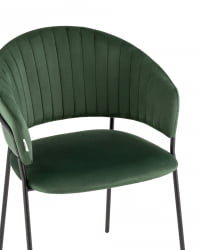 Стул Бруно велюр Зеленый