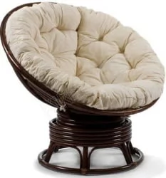 Кресло-качалка Papasan ROCKER MI-004 с подушкой Орех
