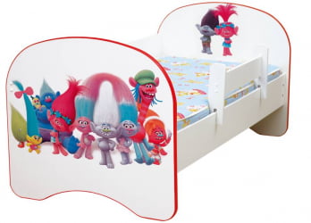 Кровать детская с фотопечатью без ящика 800*1600 Тролли