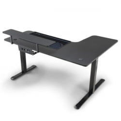 Стол для для компьютера (для геймеров) угловой (левый) c электроприводом EUREKA ERK-L60L-B-PRO-V1-EU