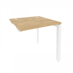 Стол-приставка на П-образном м/к к опорным элементам ONIX O.MP-SPR-0.8 Тиквуд Светлый/Белый