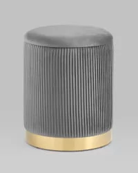 Банкетка Шарлотта с ящиком велюр Серый