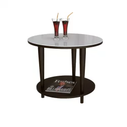 Придиванный столик BeautyStyle 10 Венге/стекло белое