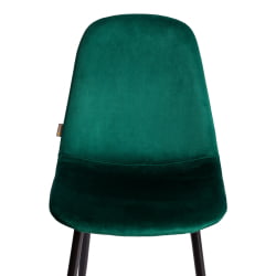 Стул BREEZE (mod. JSC-58) Велюр/металл , 44 х 53 х 86 см, Green (зеленый) HLR56 / черный