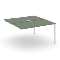 Двойной стол-приставка к опорным тумбам/шкафам CONCEPT CN.DSPR-002 Кобо Белый