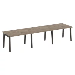 Стол переговорный (3 столешницы) ONIX WOOD OW.PRG-3.2 Тиквуд Темный/Темный