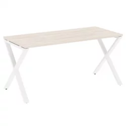 Стол рабочий LOFT VR.L-SRX-4.7 Металл белый Денвер светлый