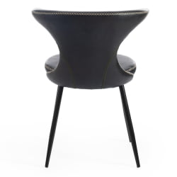 Стул FLAIR (mod. 9020) экокожа/металл, 60 х 56 х 78 см , зеленый 14/черный