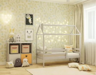 Кровать-домик RooRoom кд-3С Серый