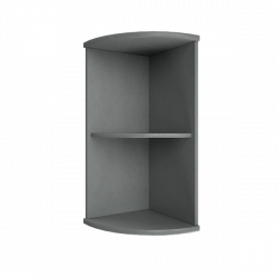 Стеллаж низкий угловой Riva А.УС-3 Венге/Металлик