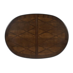 Раздвижной овальный стол Royal ( RY-T6EX ) дерево гевея/мдф, 150+44х106х75см, Tobacco