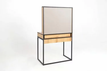 Туалетный стол Берген 2 Дуб Крафт Золотой Черный