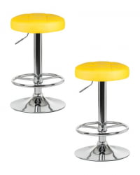 Табурет барный DOBRIN BRUNO (желтый) 2 шт
