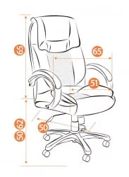 Кресло руководителя Oreon Коричневый 2 TONE