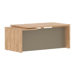 Стол руководителя правый Torr LUX TLCT 189 R Дуб Бофорд Капучино