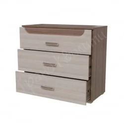 Комод Пальмира модуль 4 Ясень Шимо темный Ясень Шимо светлый