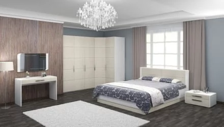 Шкаф трехстворчатый Вива ШР-3 Белый Белый глянец