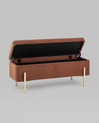 Банкетка Болейн gold велюр Терракотовый