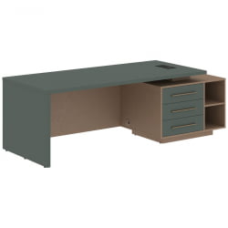 Стол руководителя правый VELION VCT 2390 R Нефрит Кобра