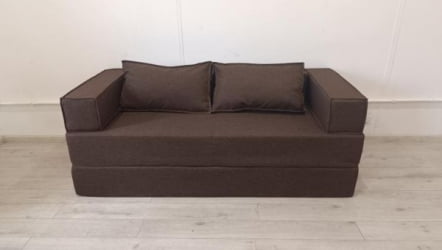 Диван прямой бескаркасный Хит (Berhouse) Цвет фасада: Биттер; Тип: Прямой; Материал фасада: Рогожка