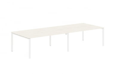 Бенч-система 4-местная EDIS EUWST 3513 Ясень Траун Белый