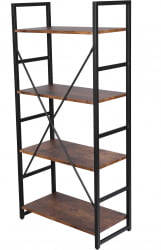 Стеллаж офисный WS-01 burnt