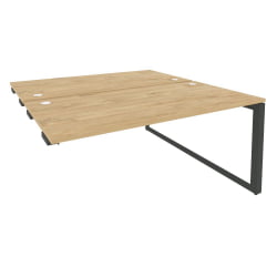 Стол-приставка двойной на О-образном м/к к опорым элем. ONIX O.MO-D.SPR-4.8 Тиквуд Светлый/Антрацит