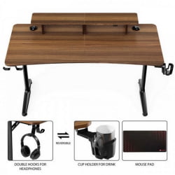 Геймерский стол EUREKA GIP 60 Walnut