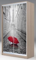 Шкаф-купе эконом Хит-23-17-77 Париж Ясень шимо светлый