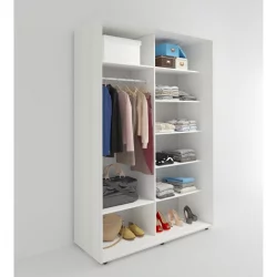 Шкаф-купе Акцент-Дуэт Д 1600х600 Выбеленное дерево