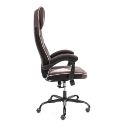 Кресло Arena metalBL велюр, коричневый/бежевый, 6/7